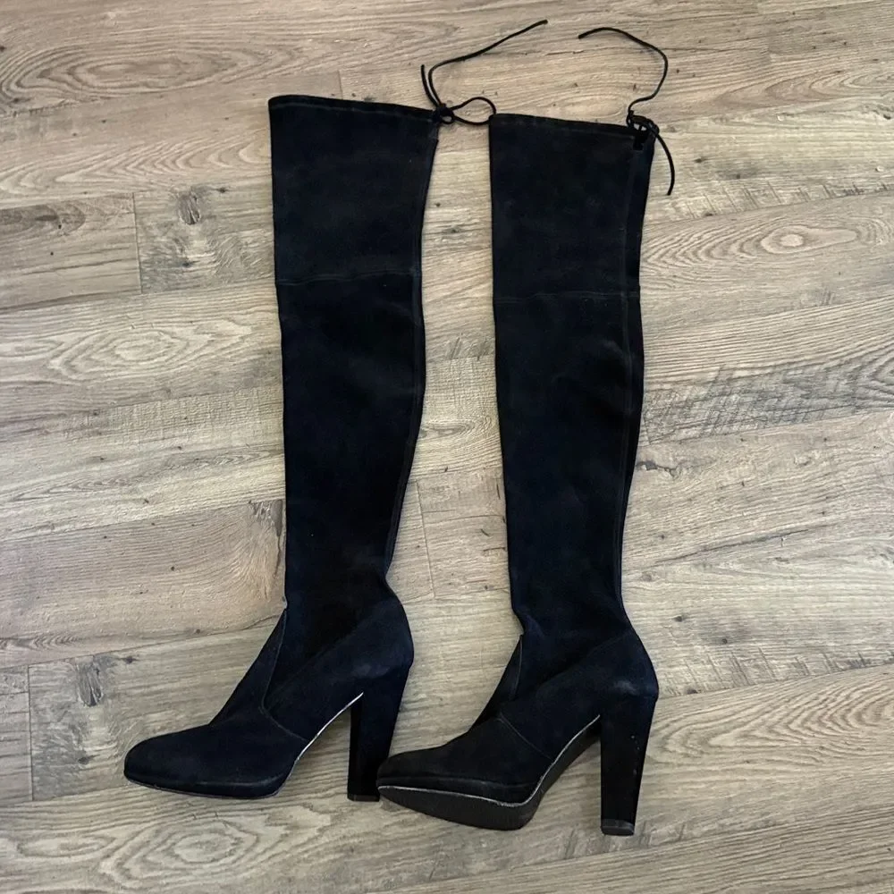 Stuart Weitzman  Yulianaland 60MM Leather Over-The-Knee Boots